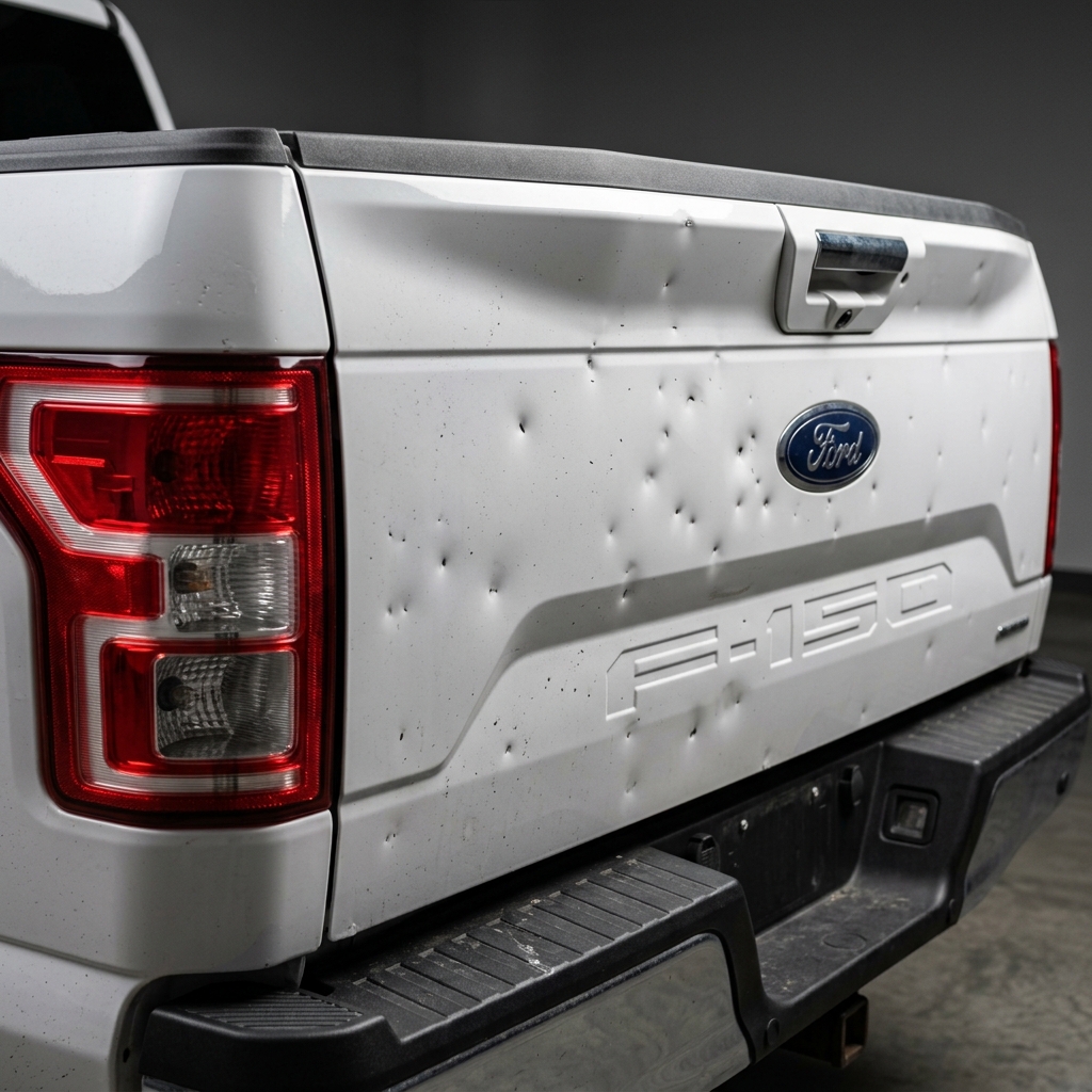 Hail Dents Before Repair